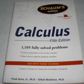 洋書　Scham's Outlines Calculus Fifth Edition　中古品