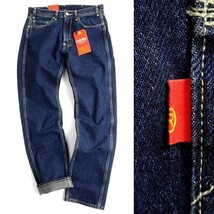 ■LEVI'S RED リーバイス レッド 新品 定1.3万 505 STRAIGHT ヘンプ混コットン デニムパンツ ジーンズ A01840001 W34-L32 ▲030▼bus8119e_画像1