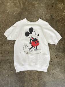 超希少！美品！USA購入！60s 70s 80s Mickey Mouse ミッキーマウス 半スウェットWALT DISNEY ウォルトディズニー 在原みゆ紀(S)T