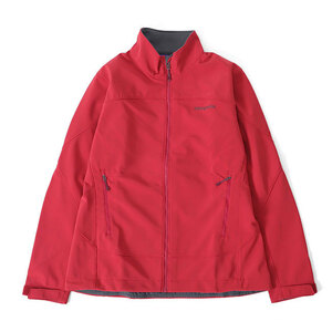 新品 patagonia パタゴニア フルジップ ソフトシェル アズジャケット 83395 XL 赤 レディース