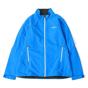 新品 patagonia パタゴニア フルジップ ソフトシェル アズジャケット 83395 XL 青 レディース