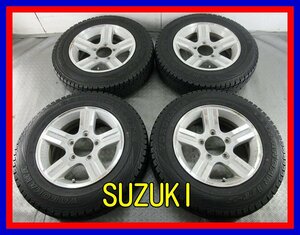 ■中古タイヤホイール■　SUZUKI ジムニー 純正 16インチ 5.5J +22 5H 139.7 YOKOHAMA i/T-S 175/80R16 91Q 4WD 激安 送料無料 J129