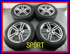 ■中古タイヤホイール■　ST SPORT TECHNIC 18インチ 8J +55 5H 130 DUNLOP WM01 245/50R18 100Q 人気 ブランド ST 激安 送料無料 J70