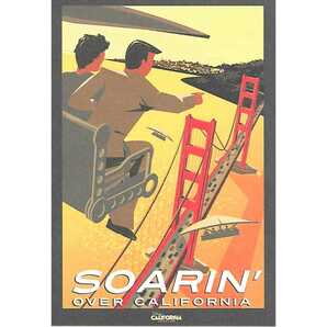 【新品未使用】ソアリン SOARIN' アトラクション ポスター ポストカード カリフォルニアアドベンチャー ディズニーランドリゾート