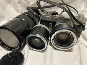 Canon Cannon FTB Tealpto Lens с 2 использованной * SLR -камерой, редкой камерой, камерой Showa, пленкой, телефонной линзой, без работы, объектива