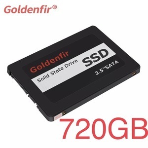 【最安値】SSD Goldenfir 720GB SATA / 6.0Gbps 新品 2.5インチ 高速 NAND TLC 内蔵 デスクトップPC ノートパソコン ブラック