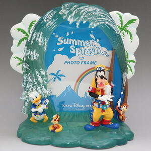  Disney TDR summer Splash * фоторамка Tokyo Disney resort производство конец товар Дональд Goofy chip & Dale 