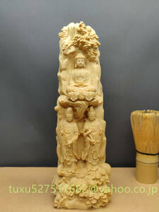 阿弥陀三尊（阿弥陀如来 観音菩薩 勢至菩薩）立像 極上品 精密彫刻　木彫仏教　仏教工芸品