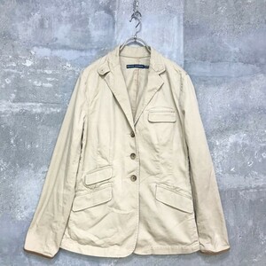 ◆お洒落な逸品◆RALPH LAUREN/ラルフローレン ジャケット テーラードジャケット アウター ベージュ S レディース K98 ｃ3072