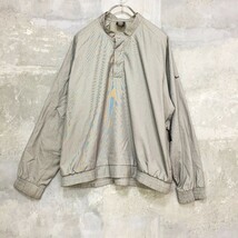 vintage◆お洒落な逸品◆NIKE/ナイキ ナイキゴルフ ゴルフ ピステ ナイロンジャケット ウィンドブレーカー グレー S メンズ K6 ｃ2657_画像1