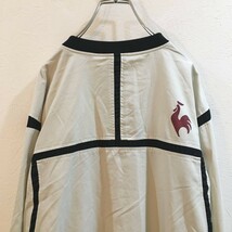 ◆大きいサイズ◆L◆ルコック◆le coq sportif/ルコックスポルティフ ピステ ナイロンジャケット ゴルフ ベージュ メンズ L ON2090_画像9