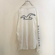 ◆お洒落な逸品◆HOLLISTER/ホリスター 長袖 ロンT ホワイト 白 メンズ M ON1695_画像6