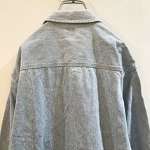 ◆vintage◆大きいサイズ◆XXL◆OLD GAP/ギャップ 長袖 デニムシャツ ブルー 水色メンズ XXL ON1436　シャンブレー シャンブレーシャツ_画像7