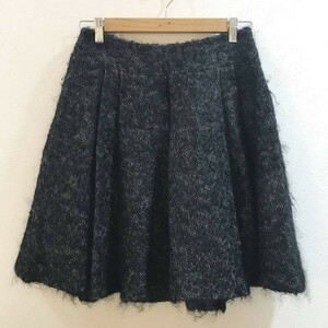◆お洒落な逸品◆ADORE/アドーア モヘア 台形スカート スカート　ブラック 黒 レディース 38 ON1564