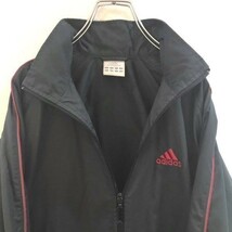 ■ ADIDAS/アディダス ジャージ ナイロンジャケット パーカー ジャンパー ウィンドブレーカー 撥水 ブラック 黒 S メンズ ON929_画像4