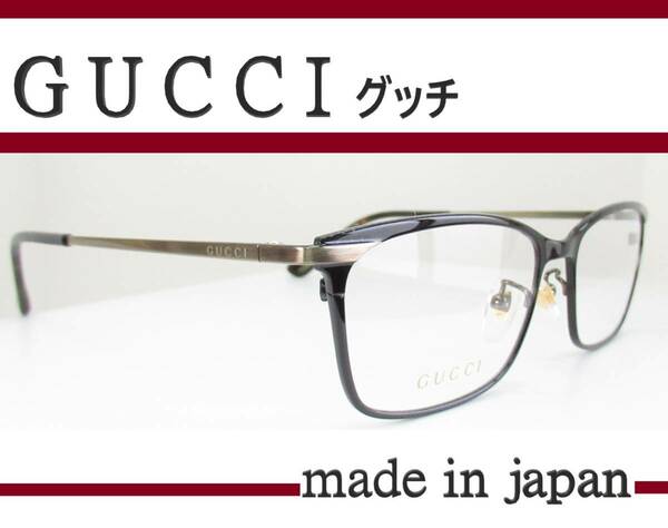 ◆GUCCI グッチ 　◆メガネフレーム　GG-1130-OJ　◆カラー001 (ブラック/シャーリングブラウンゴールド/デミ）◆日本製