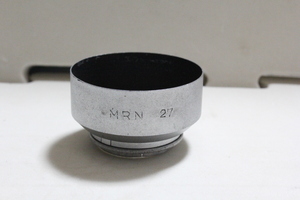 【コレクター放出品　キズあり ジャンク】MRN　MIRANO製　レンズフード Φ27mm　対応レンズ不明