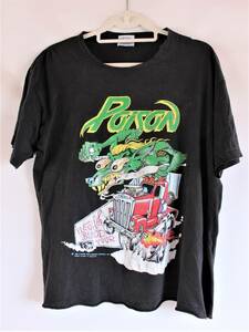 送料無料 ■ ビンテージ POISON バンドTシャツ ポイズン 使用感有 Tシャツ ヴィンテージ レターパックライト発送