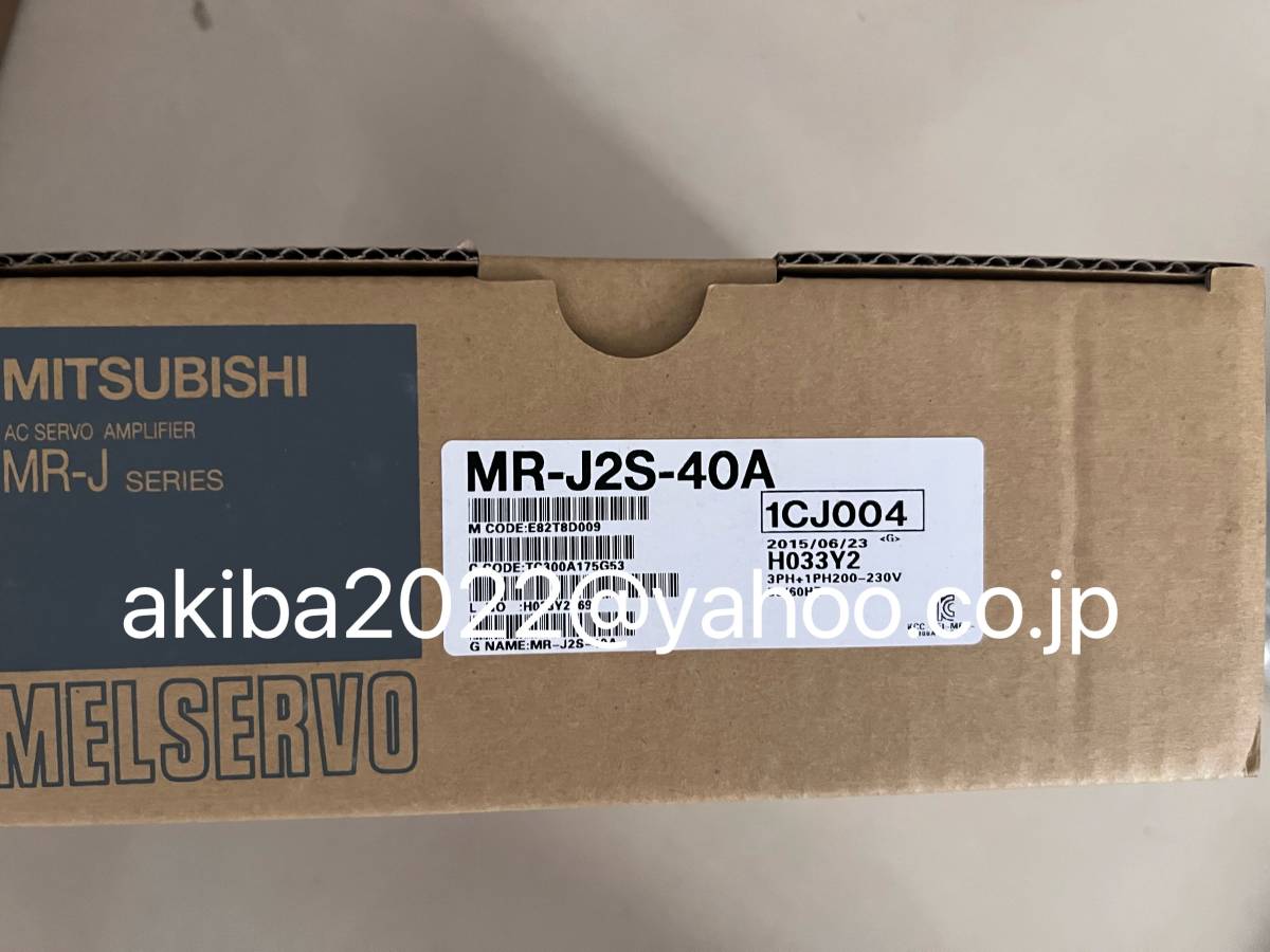 新品 MITSUBISHI/三菱 MR-J2S-40A◇6ヶ月保証1717-