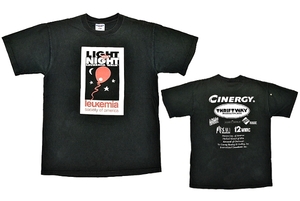 S3444★送料無料★LIGHT THE NIGHT LEUKEMIA WALK★JERZEES製 両面プリント ブラック黒色 半袖Tシャツ M