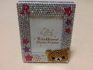 サンエックス　リラックマ　アルミ製 　ミニ 　フォトフレーム 　ラインストーン　Pilakkuma Photo Frame