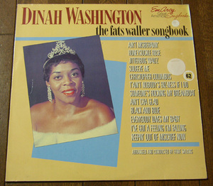 DINAH WASHIINGTON - THE FATS WALLER SONGBOOK - LP/40's,JAZZ,50's,AIN'T MISBEHAVIN'/ HONEYSUCKLE ROSE /ファッツ ウォーラー/ MERCURY