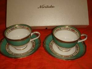 ノリタケ☆Noritake☆HANA RINSU☆カップ＆ソーサー☆ペア☆Y6578C/1523001