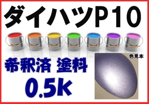 ◇ ダイハツP10　塗料　ラベンダーメタリックオパール　ムーヴ　希釈済　カラーナンバー　カラーコード　P10