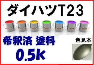 ◇ ダイハツT23　塗料　シャンパンゴールドM　ミラ　希釈済　カラーナンバー　カラーコード　T23