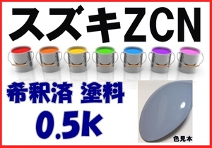 ◇ スズキZCN　塗料　ムスクブルーM　アルト　希釈済　カラーナンバー　カラーコード　ZCN
