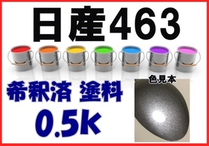 ◇ 日産463　塗料　グレーM　希釈済　カラーナンバー　カラーコード　463