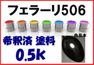 ◇ フェラーリ506　塗料　ネロデイトナM　希釈済　カラーナンバー　カラーコード　506