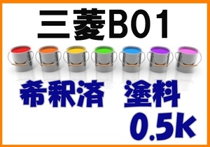 ◇ 三菱B01　塗料　希釈済　ラピスブルーP　カラーナンバー　カラーコード　B01