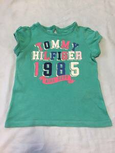 ●○ TOMMY HILFIGER トミー ヒルフィガー Tシャツ 2T グリーン(緑) ○●