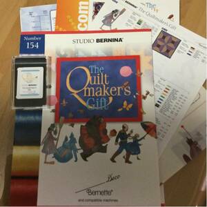 ブラザーミシン 刺しゅうカード中古 The Quiltmaker's Gift キルト作者の贈り物　刺繍カード