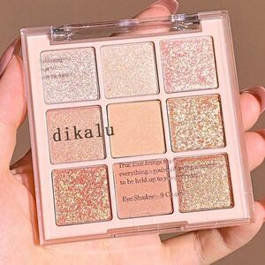 DIKALU 中国コスメ 9色アイシャドウパレット # sweetie