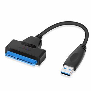 変換アダプター SATAケーブル 2.5インチ コンバーター USB3.0 5Gbps SSD/HDD用 SATA3 ポータブル SATA コネクタSSD/HDD ハードディスク