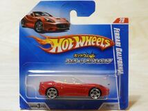 【日本語ショートカード / 新品：未開封】HOT WHEELS ホットウィール フェラーリ カリフォルニア [レッド]_画像1