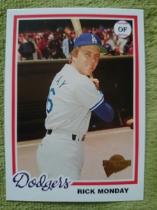 ★RICK MONDAY TOPPS ALL TIME FAN FAVORITES 2005 MLB LA DODGERS リック マンデイ LA ドジャース 大リーグ HOF LEGEND メジャーリーグ