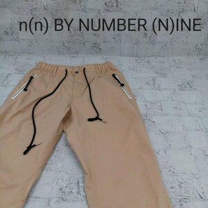 n(n) BY NUMBER (N)INE コットンナイロンタックパンツ W9719