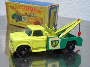 †60S MATCH BOX　No13 DODGE WRECK TRUCK 1965 Dodge Fargo 100 Pickup Made in England Lesney 英国 ダッジ ファーゴ 100 ピックアップ!