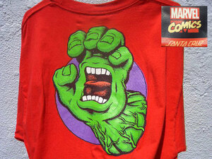 !SANTACRUZ SKATEBOARDS SCREAMING HAND スクリーミングハンド サンタクルーズ MARVEL COMICS マーベルコ ミックス コラボ HULK 超人ハルク