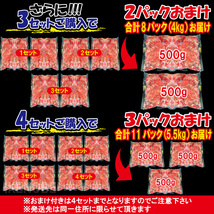 送料無料 お得用訳あり牛こま肉1kg冷凍 2セット購入でおまけお肉増量中 小間肉 コマ 切り落とし 牛肉 オーストラリア アメリカモモ もも_画像8