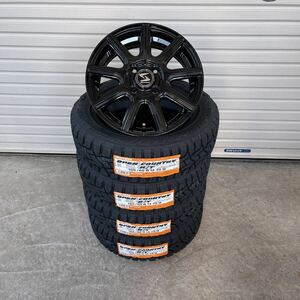 ストラテジーNW◆TOYOオープンカントリーRT155/65R14軽トラ軽バンクロカンエブリィスペーシアギアハイゼット　ブラック