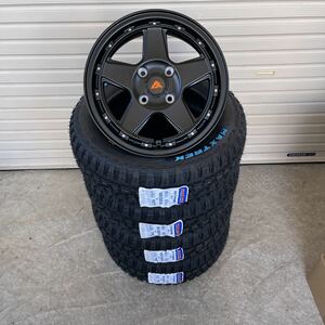 FENICE XC5◆マックストレックエクストリームRT◆165/65R14◆5J+45 100-4H ホワイトレター軽トラ軽バンエブリィハイゼットゴツゴツタイヤ