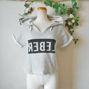 美品 フォーエバー21 FOREVER21 夏 レディース 用 スウェット 生地 プルオーバー パーカー S