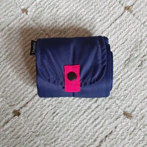 Shupatto マーナ エコバッグ ネイビー 折り畳み Lサイズ
