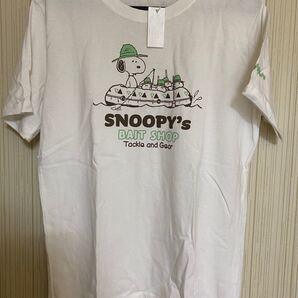 PEANUTS SNOOPY スヌーピー プリントTシャツ M 未使用 白 ホワイト