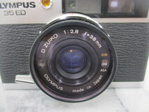 Q742 / オリンパス OLYMPUS 35 ED フィルムカメラ レンズ D.ZUIKO 1：2.8 f＝38ｍｍ 中古品 動作未確認_画像6