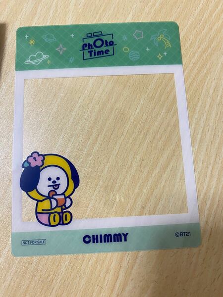 bt21カフェ　13弾　チミー　chimmy 予約特典　フォトフレーム　フォトカード